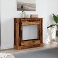 vidaXL Obloženie krbu staré drevo 90x30x90 cm kompozitné drevo