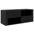 vidaXL TV skrinka 100 x 35 x 40 cm Čierny dub Kompozitné drevo