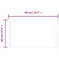 vidaXL LED kúpeľňové zrkadlo 90x50 cm