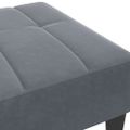 vidaXL Podnožka tmavosivá 77x55x31 cm zamat