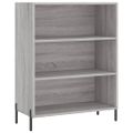 vidaXL Vysoká skrinka sivá sonoma 69,5x32,5x180 cm kompozitné drevo