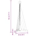 vidaXL LED vianočný stromček 339 LED studená biela 182 cm