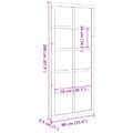 vidaXL Zavesené posuvné dvere 90 x 2,5 x 208 cm Borovicový masív