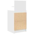 vidaXL Nočné skrinky s 2 zásuvkami 2 ks biele 38x34x80 cm