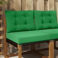 vidaXL Vankúš na vonkajšiu pohovku Polyester Zelená 60 x 50,5 cm