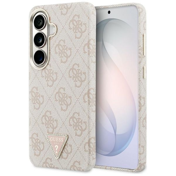 Puzdro Guess case 4G Triangle Logo MagSafe pre Samsung Galaxy S26 ružová