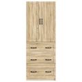 vidaXL Sada skríň 2 ks 66 x 34,5 x 87 cm Kompozitné drevo Dub sonoma