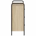 vidaXL Servírovacia skriňa Dub sonoma 97 x 33 x 81 cm Kompozitné drevo