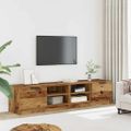 vidaXL 2 dielna TV skrinka Old Wood 80x35x36,5 cm Engineered Wood