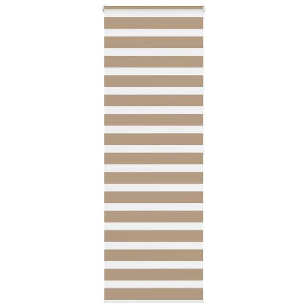 vidaXL Zebrová roleta pieskovo hnedá 85x200 cm šírka látky 80,9 cm polyester