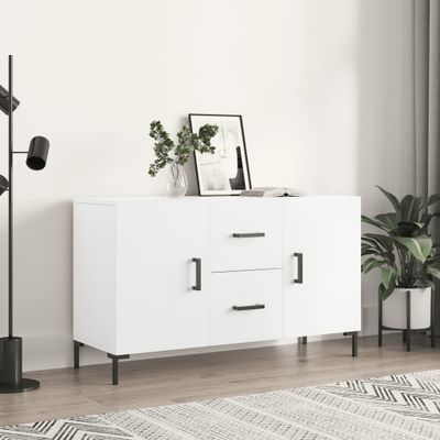 vidaXL Komoda, biela 100x36x60 cm, kompozitné drevo