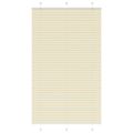 vidaXL Skladaná roleta krémová 115x200 cm Šírka látky 114,4 cm Polyester