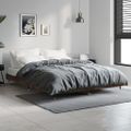 vidaXL Posteľný rám dymový dub 135x190 cm kompozitné drevo