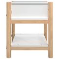 vidaXL Nočné stolíky 2 ks biele 42x38x45 cm spracované drevo