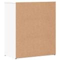 vidaXL Komoda biela 60x31x70 cm kompozitné drevo