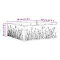 vidaXL Ohnisková misa Čierna Oceľ odolná voči poveternostným vplyvom