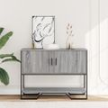 vidaXL Konzolový stolík sivý sonoma 100x35x74,5 cm kompozitné drevo