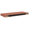 vidaXL Stenná polica Nástenná montáž 4 ks Červená 60 x 23,5 x 3,8 cm