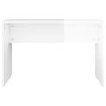 vidaXL Taburetka lesklá biela 70x35x45 cm spracované drevo