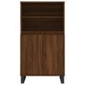 vidaXL Vysoká skrinka hnedý dub 60x36x110 cm spracované drevo