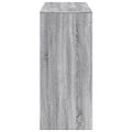 vidaXL Barový stôl s policami sivý sonoma 124x46x103,5cm kompoz. drevo