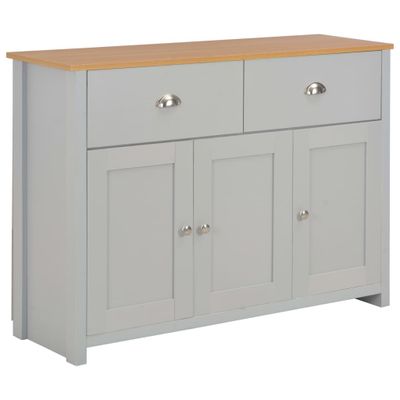 vidaXL Komoda sivá 112x35x81 cm
