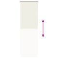 vidaXL Roleta zatemnenie sivobiele 85x210 cm Šírka látky 80,7cm