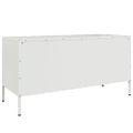 vidaXL TV skrinka biela 100,5x39x50,5 cm oceľ