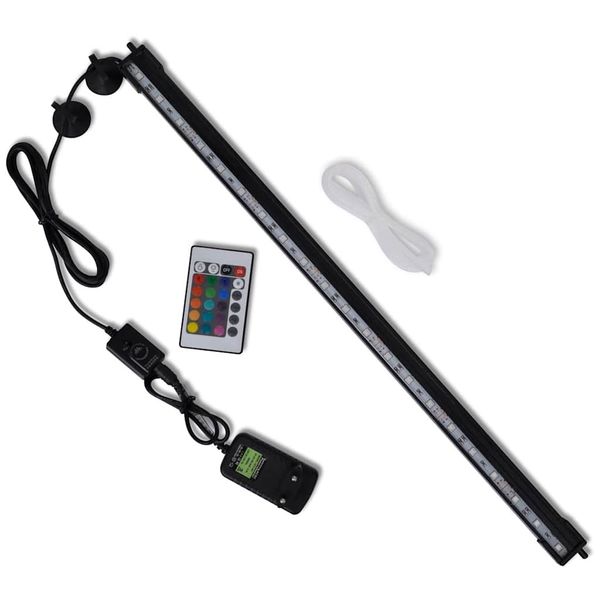 Akváriová LED lampa s bublinami RGB 56,5 cm