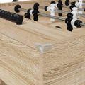 vidaXL Stolný futbal Sonoma dub 146,5 x 74 x 85 cm Kompozitné drevo