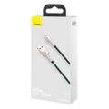 USB kábel pre Lightning Baseus Cafule, 2,4 A, 1 m (zelený)
