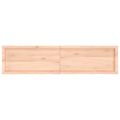 vidaXL Nástenná polica 160x40x(2-6) cm neošetrený dubový masív