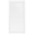 vidaXL Lamelové dvierka na skrinku, biele 99,3x49,4 cm, borovica