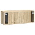 vidaXL Nástenná TV skrinka Nástenný Dub sonoma 78,5 x 31 x 30 cm