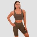 Športová podprsenka Cut-Out olive - GymBeam, veľkosť L, veľkosť oblečenia L