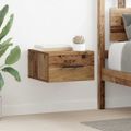 vidaXL Nočný stolík 35 x 35 x 20 cm Kompozitné drevo Staré drevo