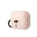 Puzdro Karl Lagerfeld pre Airpods Pro 2 KLAP2RUNIKP biele 3D Silikón NFT Karl