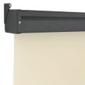 vidaXL Bočná markíza na balkón 125x250 cm, krémová