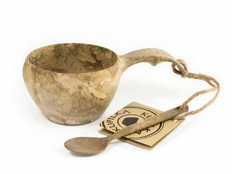 30210111 Kupilka 21 Classic cup Brown - hnedý hrnček s lyžičkou