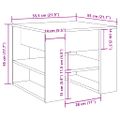 vidaXL Konferenčný stolík Artisan Dub 55,5x55x45 cm Upravené drevo