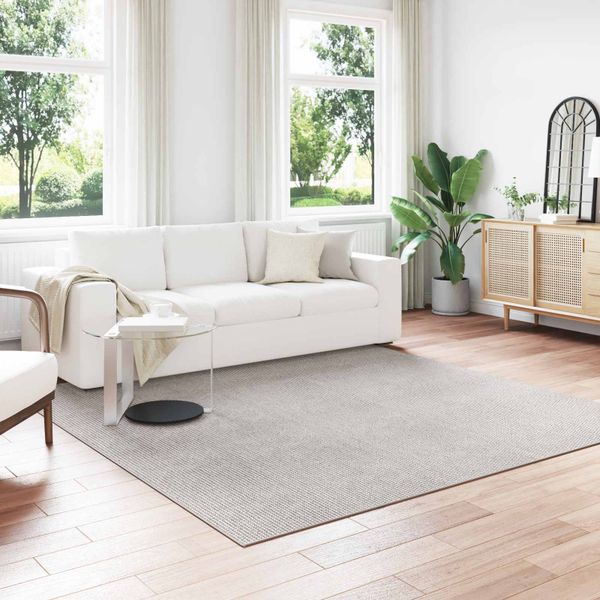 vidaXL Kusové koberce Štvorcový LUGO Krémová 240 x 240 cm Polyester