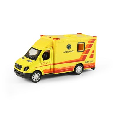 Auto ambulancia kov/plast 10 cm