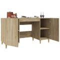 vidaXL Stôl dub somoma 140x50x75 cm spracované drevo