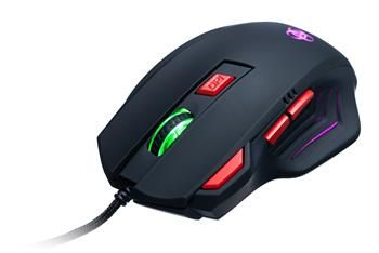 CONNECT IT BIOHAZARD myš pre hráčov, LED podsvietenie, 800/1600/2400/3200 DPI, USB