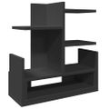 vidaXL Organizér na stôl, čierny 49x20x52,5 cm, kompozitné drevo