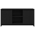 vidaXL TV skrinka 102 x 37,5 x 52,5 cm Čierny dub Kompozitné drevo