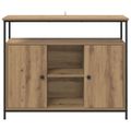 vidaXL Servírovacia skriňa Remeselný dub 100 x 35 x 80 cm