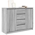 vidaXL Komoda so zásuvkami sivá sonoma 100,5x35x76 cm kompozitné drevo