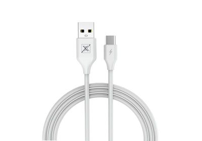 Mx set kábel 2,4a/type-c/1m biely