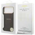 Puzdro Guess pre iPhone 17 Pro Max HC MAGSAFE PU S/ PEONY HOT STAMP hnedé